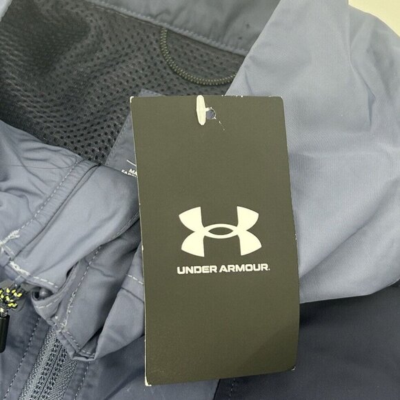 Under Armour Jacket Women's S Bluish Gray Full Zip UA Run Storm Trail Hiking NEW - Picture 4 of 10